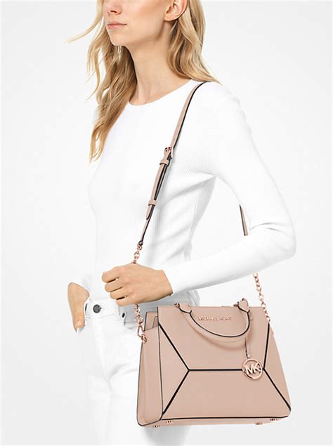 michael kors prism medium saffiano leather satchel|MICHAEL Michael Kors Prism Saffiano Leather Satchel .